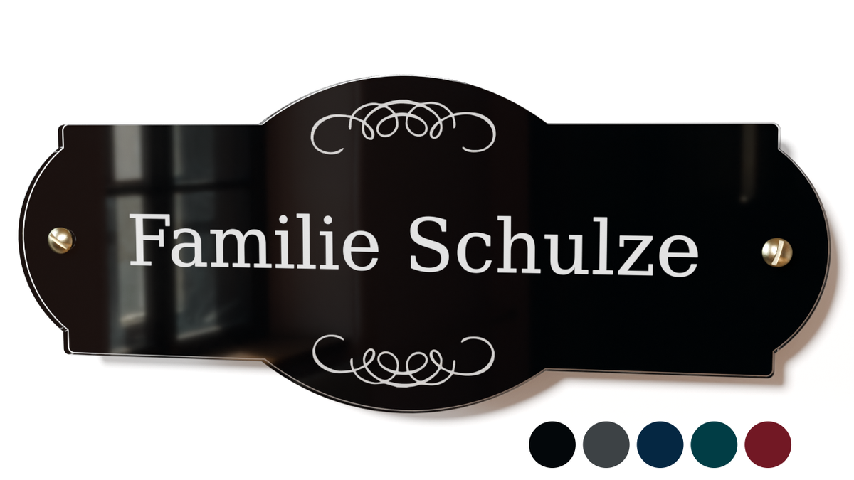 Personalisiertes Acrylglas Türschild Classic 60-300-001