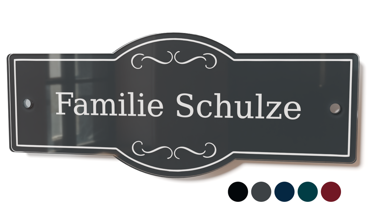 Personalisiertes Acrylglas Türschild Classic 60-300-002