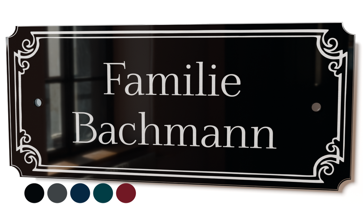 Personalisiertes Acrylglas Türschild Classic 60-300-008