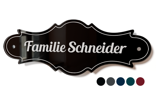 Personalisiertes Acrylglas Türschild Classic 60-300-011