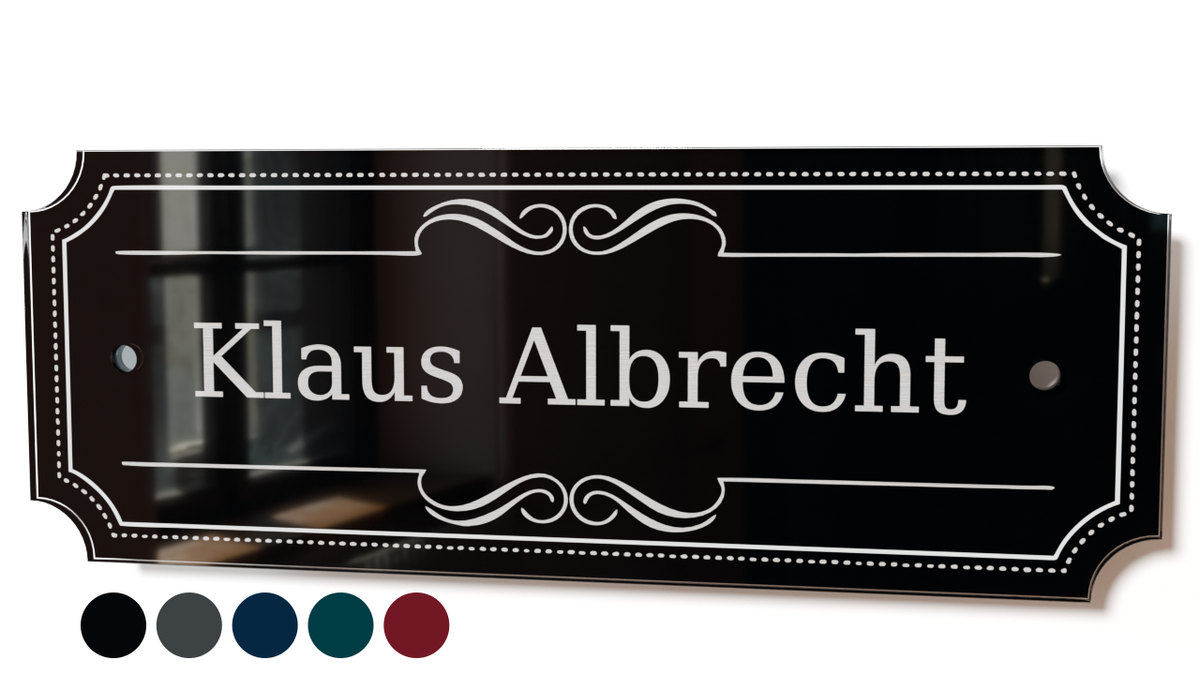 Personalisiertes Acrylglas Türschild Classic 60-300-014