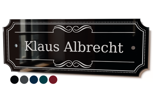 Personalisiertes Acrylglas Türschild Classic 60-300-014