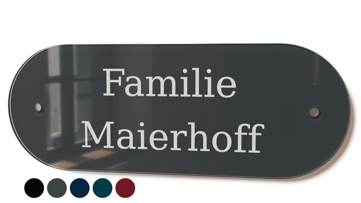 Personalisiertes Acrylglas Türschild Classic 60-300-015