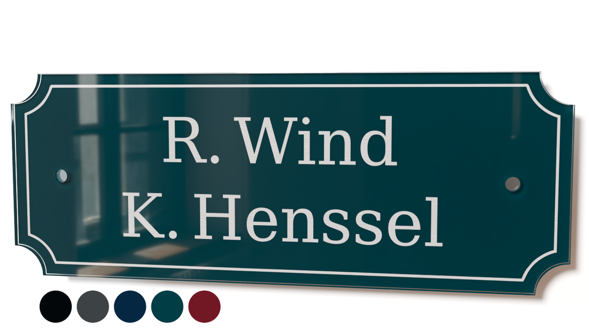 Personalisiertes Acrylglas Türschild Classic 60-300-017