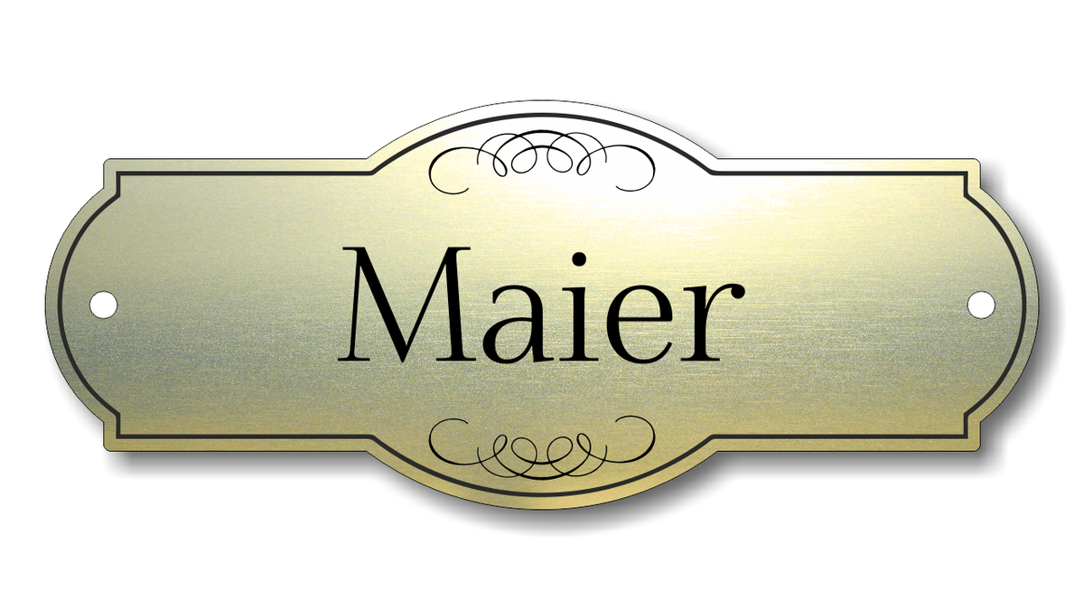 Personalisiertes Türschild aus Acrylverbund Classic 70-300-001
