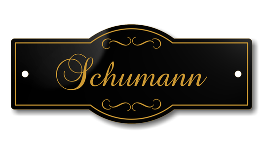 Personalisiertes Türschild aus Acrylverbund Classic 70-300-002