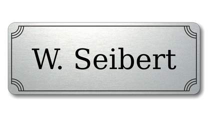 Personalisiertes Türschild aus Acrylverbund Classic 70-300-004