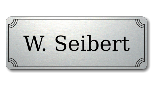 Personalisiertes Türschild aus Acrylverbund Classic 70-300-004
