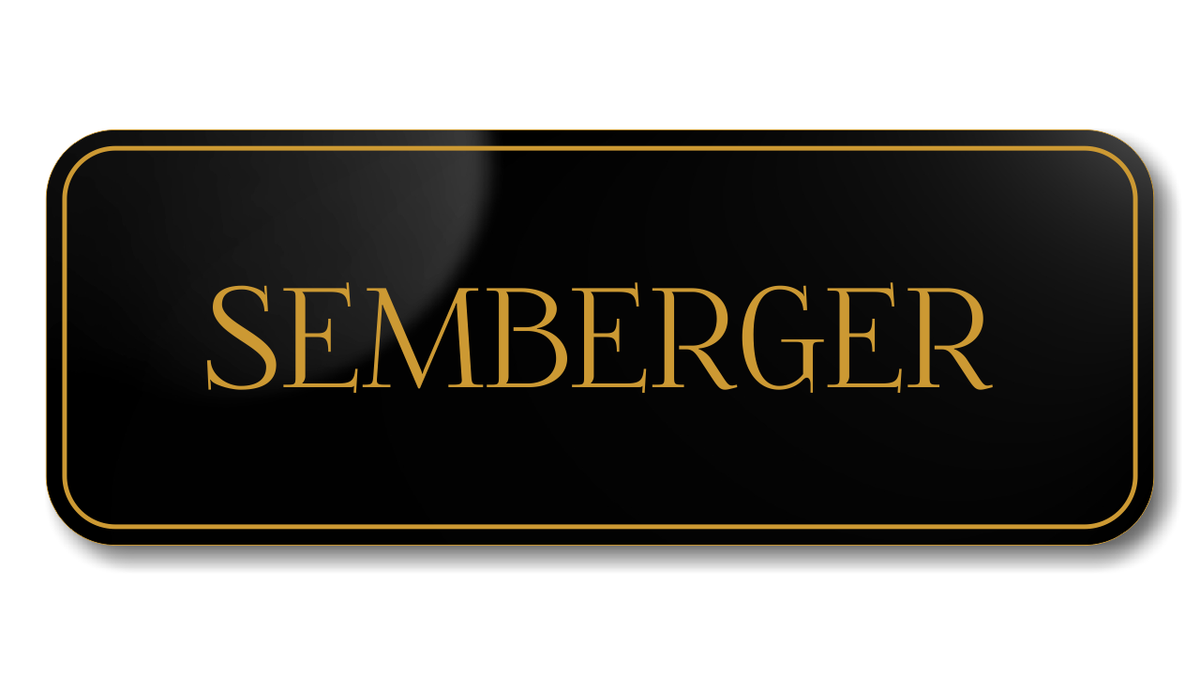Personalisiertes Türschild aus Acrylverbund Classic 70-300-005