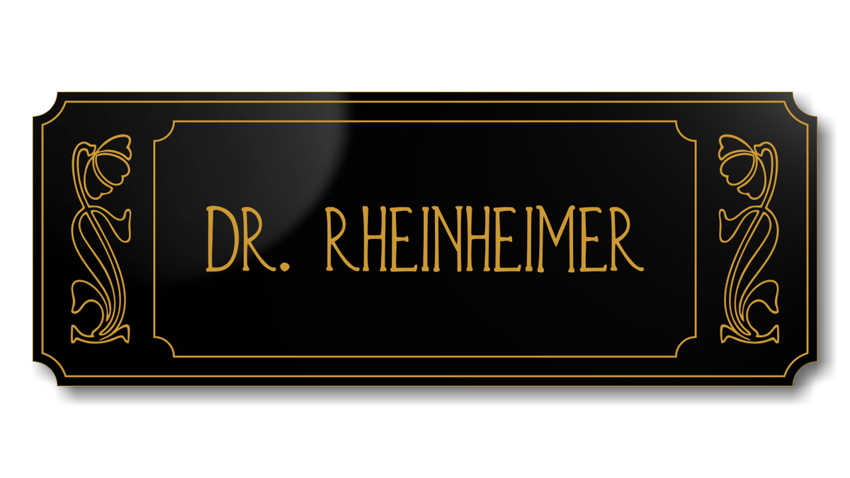 Personalisiertes Türschild aus Acrylverbund Classic 70-300-007