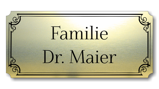 Personalisiertes Türschild aus Acrylverbund Classic 70-300-008