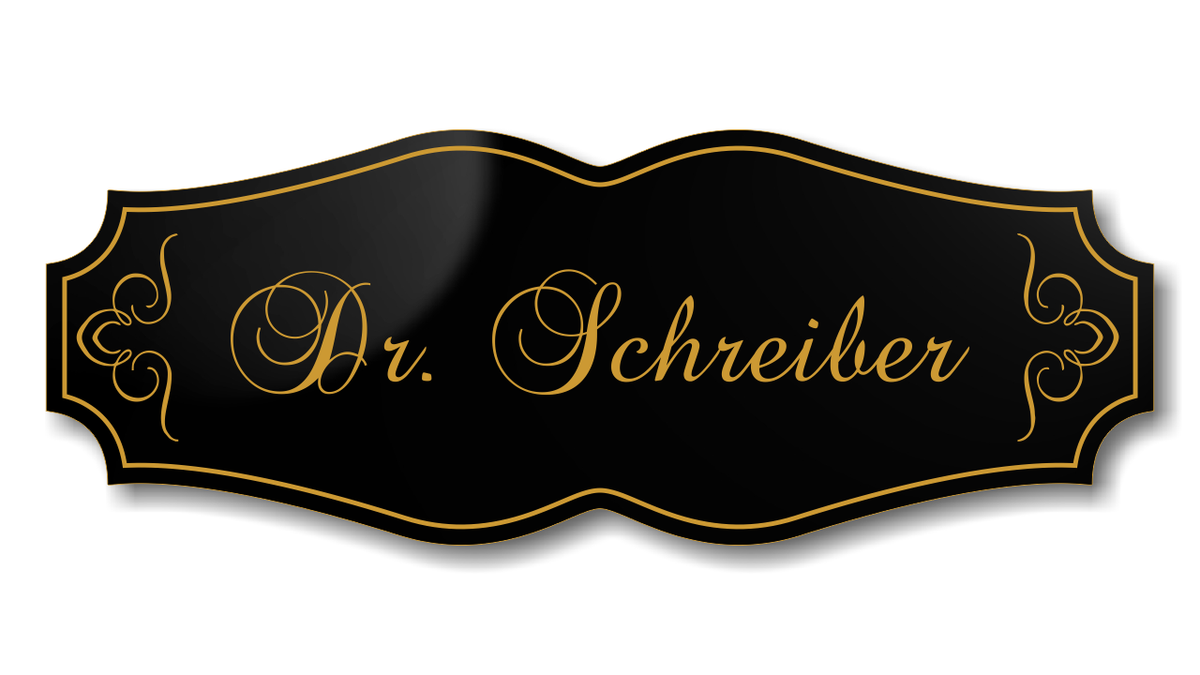 Personalisiertes Türschild aus Acrylverbund Classic 70-300-010