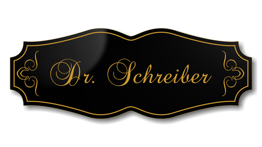 Personalisiertes Türschild aus Acrylverbund Classic 70-300-010