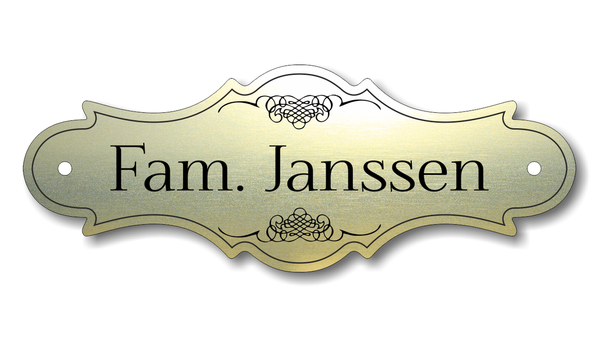 Personalisiertes Türschild aus Acrylverbund Classic 70-300-011