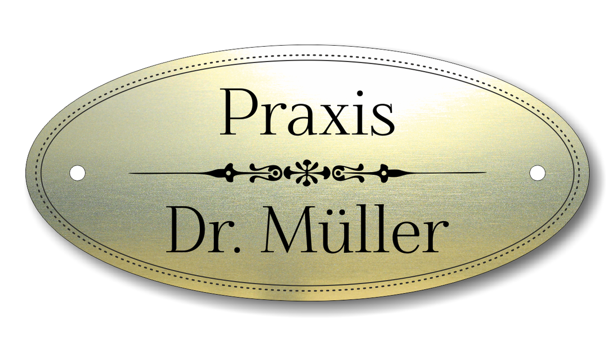 Personalisiertes Türschild aus Acrylverbund Classic 70-300-013