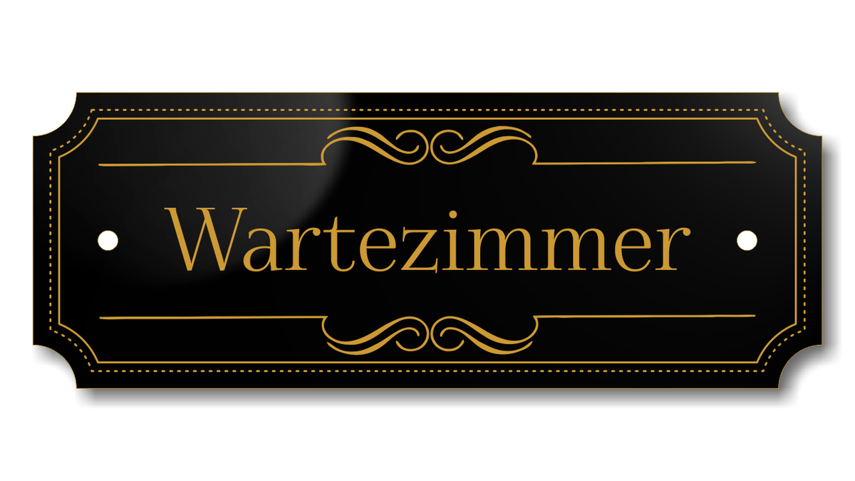 Personalisiertes Türschild aus Acrylverbund Classic 70-300-014