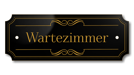 Personalisiertes Türschild aus Acrylverbund Classic 70-300-014