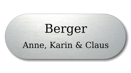 Personalisiertes Türschild aus Acrylverbund Classic 70-300-015