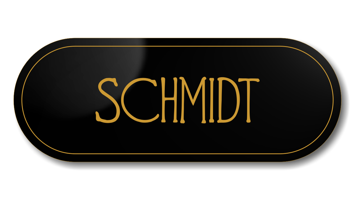 Personalisiertes Türschild aus Acrylverbund Classic 70-300-018